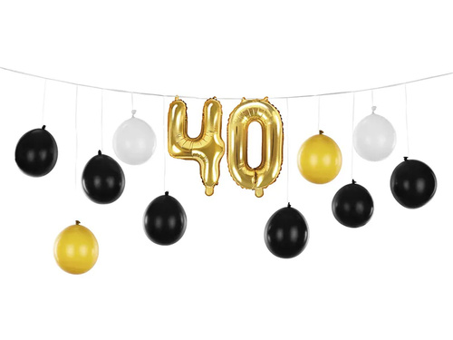 40th birthday balloon bundle