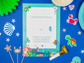 Birthday invitations Underwater World - 6 pcs.