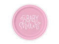 Plates for baby shower pink - 23 cm - 8 pcs.