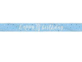 Happy Birthday blue banner for 70th birthday - 274 cm - 1 pcs.