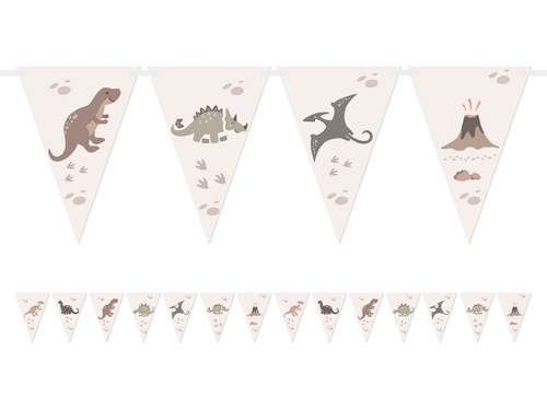 Dinosaurs flag banner - 5 m - 1 pc