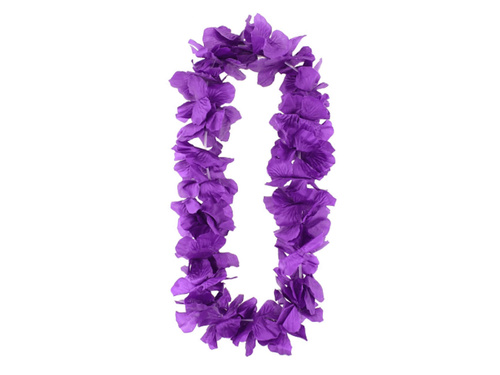 Hawaiian garland necklace purple - 1 piece.