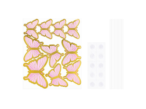 Butterfly cake toppers - 10 pcs