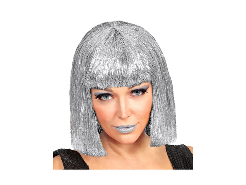 Srebrna peruka Glitzy Vegas