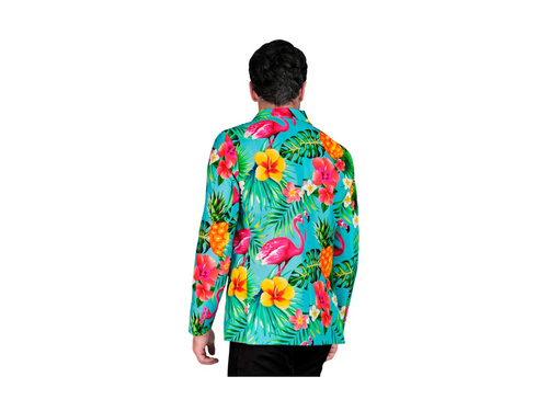 Imprezowa marynarka Neon Flamingo - turkusowo-jasnoniebieska