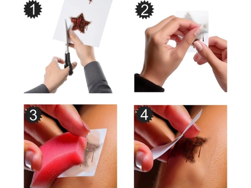 Facial Adhesive Decorations
