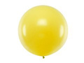 Giant balloon 1 m in diameter - yellow pastel.