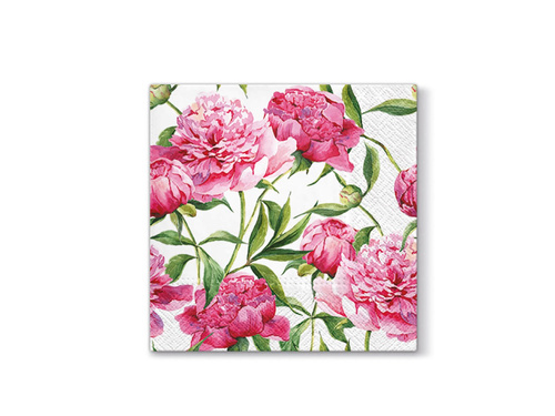 Birthday napkins Pink Peonies - 33 cm - 20 pcs.