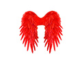 Czerwone składane skrzydła z piór 50×50 cm