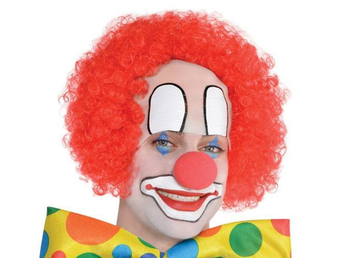 Clown wig with baldness - 1 piece.