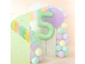 Number 5 Pistachio Foil Balloon - 100 cm - 1 pc