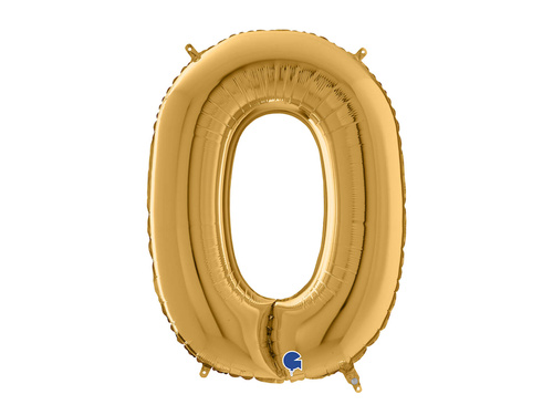 SuperShape Letter "O" Gold Foil Balloon - 66 cm - 1 pc