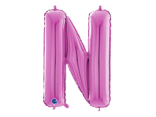SuperShape Letter "N" Pink Foil Balloon - 66 cm - 1 pc