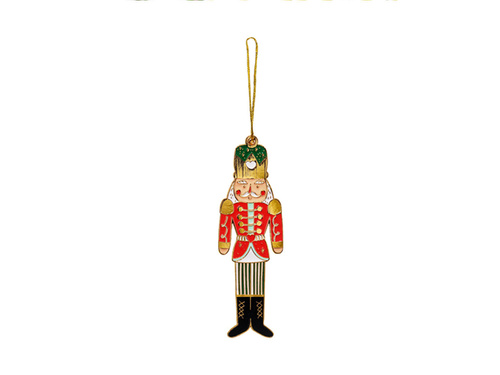 Metal Nutcracker pendant - 3 x 10 cm - 1 pc.