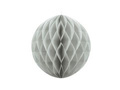 Dekoracja wisząca kula jasnoszara - 30 cm - 1 szt.