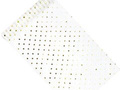 Organza white with gold dots - 36 cm x 9 m.