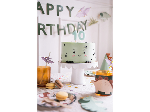 Świeczka cyferka zero błękitna - 0 - 1 szt.