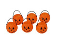 Wiaderko Dynia na Halloween - 7 cm - 6 szt.