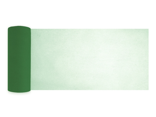 Tiul gładki butelkowa zieleń - 15 cm x 9 metrów - 1 szt.