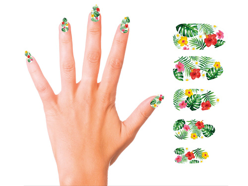 Sztuczne paznokcie Hawaje - 12 szt.