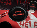 Talerzyki papierowe na Halloween - Krwawe Halloween - 18 cm - 6 szt.