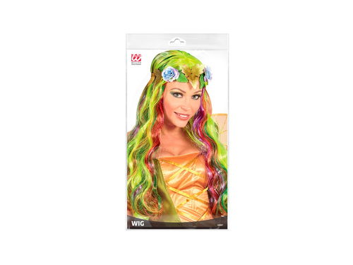 Peruka Flower Fairy z kwiatową opaską