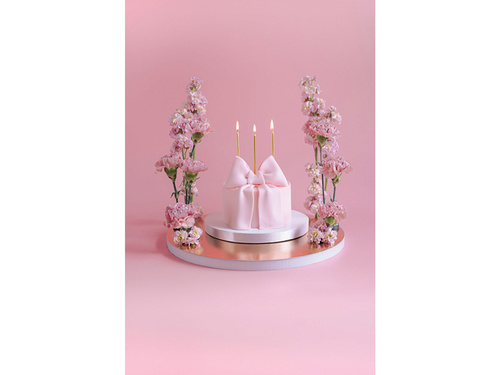 Birthday candles, gold - 12 pcs