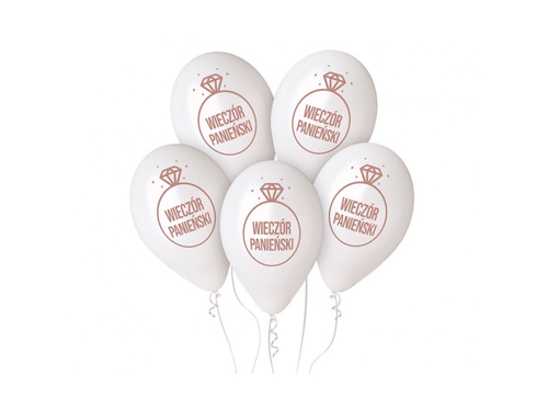 Latex balloons printed Ladies' Night Out - white - 32 cm - 5 pcs.