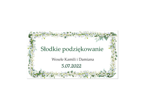 Wedding cake labels, 30 pcs
