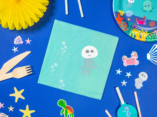 Birthday napkins Underwater World - 33 cm - 20 pcs.