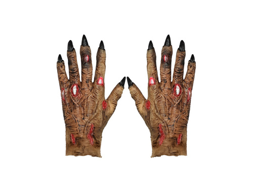 Lateksowe rękawiczki zombie