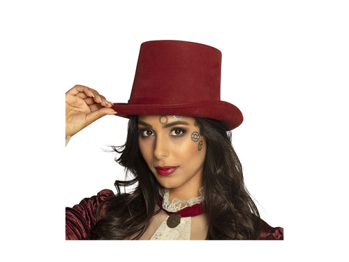 Kapelusz Steamtopper Deluxe bordowy