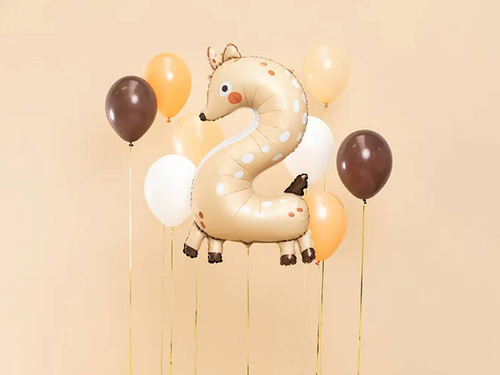 Number 2 Foil Balloon - 88 cm - 1 pc