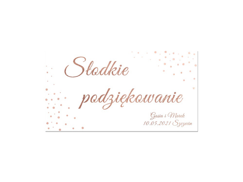 Naklejki personalizowane na pudełka na ciasto - 30 szt.