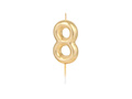 Gold Candle no 8 - 1 pc