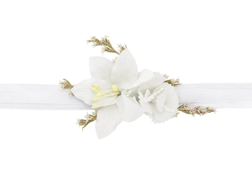 Hand corsage for Ladies' Night white - 1 pcs.