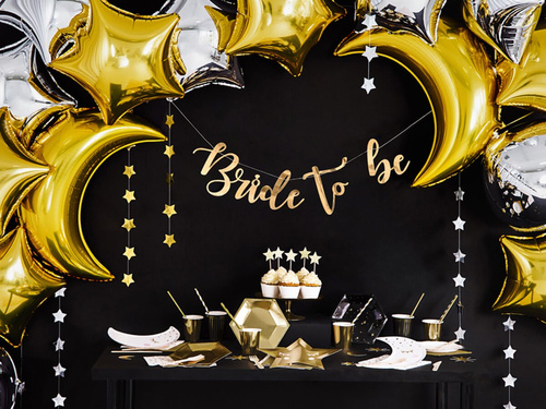 Banner garland Stars of gold - 360 cm - 1 pcs.