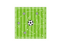 Birthday napkins Football - 33 cm - 10 pcs.