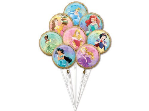 Princess bouquet of foil balloons - 1 kpl.