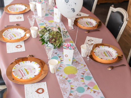 Kubeczki papierowe Świeczki Happy birthday - 270 ml - 10 szt.