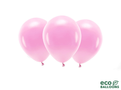 EKO Pastel pink latex balloons - large - 10 pcs.