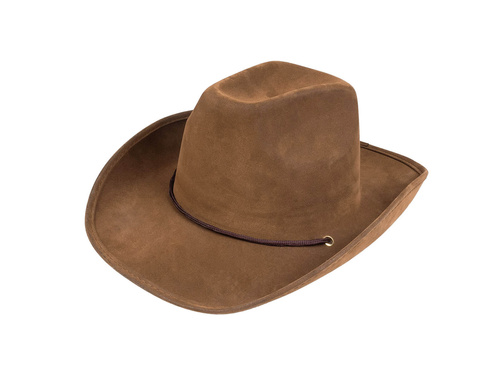 Leather cowboy hat