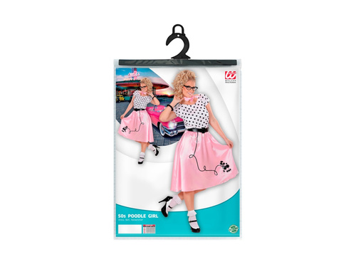 Strój Dziewczyny Poodle z Lat 50.
