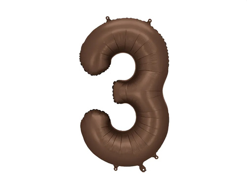 Number 3 Foil Balloon - 86 cm - 1 pc