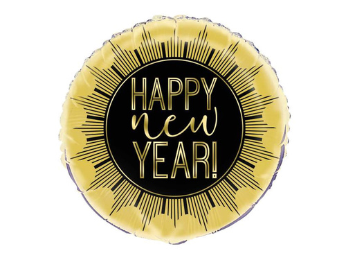 Happy New Year Standard Foil Balloons - 46 cm - 1 pc
