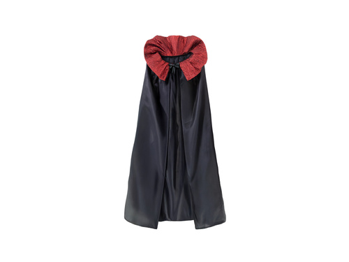 Peleryna z kołnierzem - czarna - 120 cm