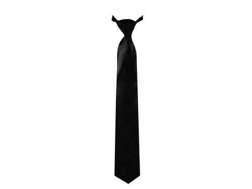 Tie Shiny black - 38 cm