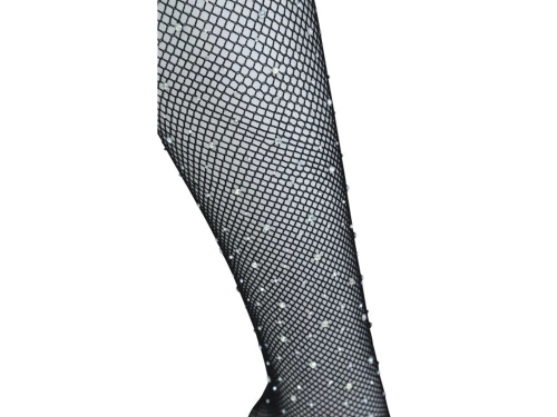 Tights small mesh with rhinestones