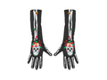 Rękawiczki Día de los Muertos 40 cm