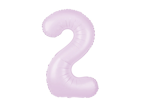 Number 2 Lilac Foil Balloon - 100 cm - 1 pc